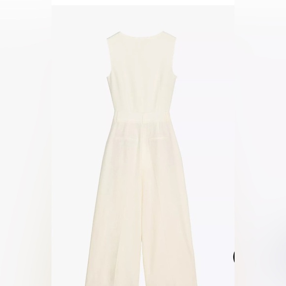 Zara long linen vest jumpsuit - Picture 6 of 6